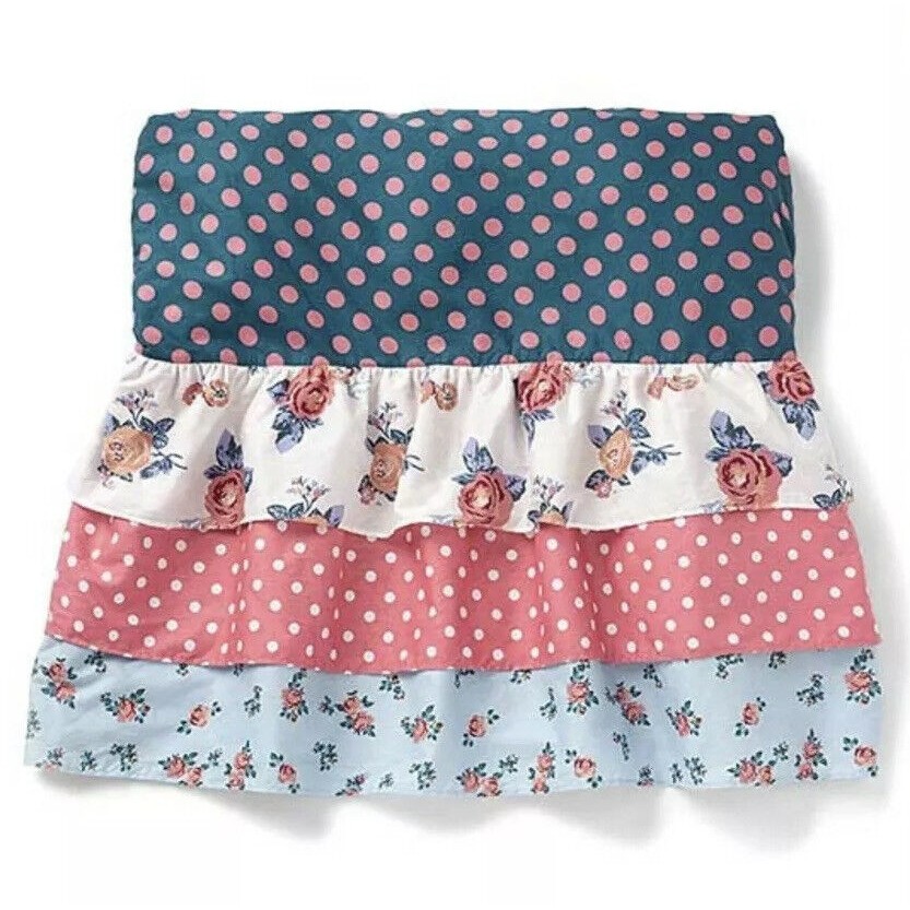 New Matilda Jane Choose Your Own Path Like A Baby Crib Skirt Floral Ruffles Dot